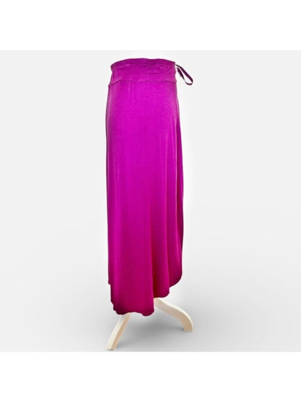 Vtg Athleta Pink Drawstring Beach Vacation Euro Summer Travel Midi M Athleisure - Picture 3 of 12